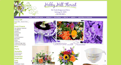 Desktop Screenshot of hobbyhillflorist.com